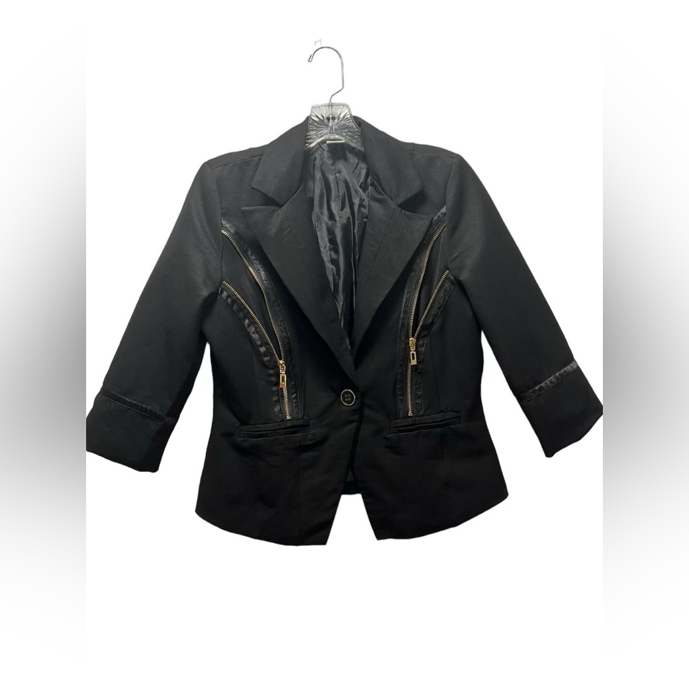 Dots. Black blazer Size M